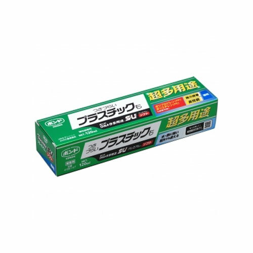 ボンド ウルトラ多用途SU プレミアム ソフト 120ml 5本 取寄品 コニシ 05147 (水 熱 屋外 衝撃 吸収 安全 環境 強力 接着 プラスチック)