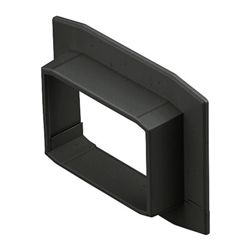 化粧カバー(ミラダクト付属品) ブラック 40型 10個 取寄品 未来工業(MIRAI) MIDK-40K ( ケーブル収容 ..