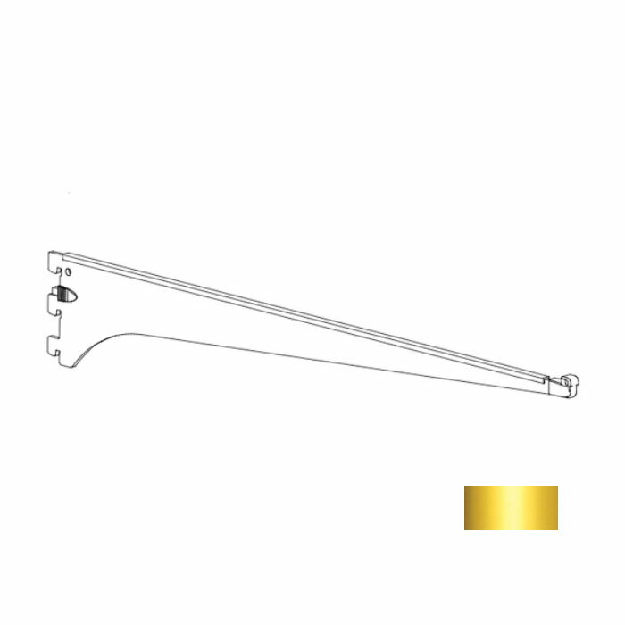 水平ブラケットセフティタイプ 400 APゴールド/Bゴールド 取寄品 ロイヤル A-511S (ガラス 棚 金具 ブ..