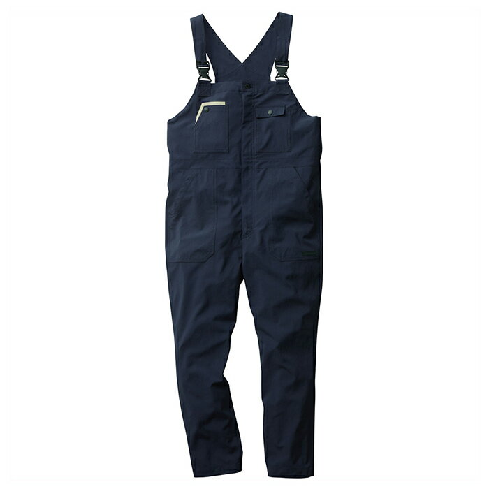 G.GROUND EF用サロペット ネイビー 3Lサイズ ※服地のみ 取寄品 SOWA(桑和) 7789-24 ( 電動ファン用 熱中症対策 作業服 ストレッチ 軽作業 短めレングス )