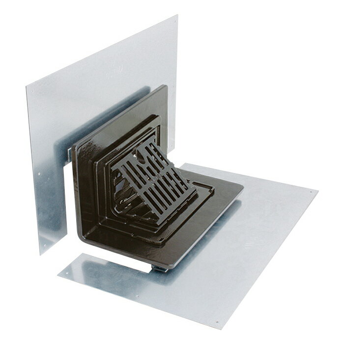 鋳鉄製ルーフドレイン よこ引き 鋼製下地断熱屋根工法用 D寸30mm 呼称100 直送品 カネソウ WHXS-6-100-30 ( 雨水排水溝 落葉 ゴミ ビル マンション 集合住宅 屋上 バルコニー )