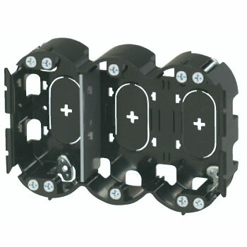 小判穴ホルソー用パネルボックス(3ヶ用セパレーター付・あと付はさみボックス) (10個価格) 未来工業(MI..