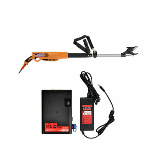 太丸充電プロS1000 バッテリー・充電器付き 取寄品 ニシガキ N-941 ( バッテリー 充電 太枝 高枝 テフロン加工 ブラシレスモーター セパレート式バッテリー 高級刃物鋼 生木 )