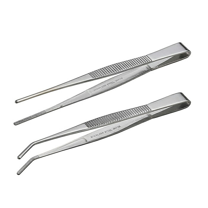 ステンレスピンセット2本組 先端ギ�