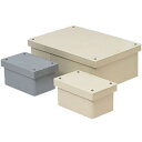 長方形防水プールボックス(カブセ蓋・ノック無)350×300×100mm グレー (1個価格) 受注生産品 未来工業(MIRAI) PVP-353010B