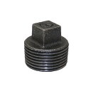 可鍛鋳鉄製 ねじ込み式黒継手 プラグ (R)3/4 取寄品 フローバル P-06 ( 空調 消火 水 空気 蒸気 液体配管 建築設備配管 炭素鋼鋼管 )