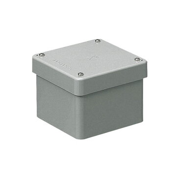 正方形防水プールボックス(カブセ蓋・ノック無)200×200×100mm グレー 8個価格 未来工業 PVP-2010B