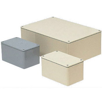 長方形防水プールボックス(平蓋・ノック無)200×150×75mm グレー (1個価格) 受注生産品 未来工業(MIRAI) PVP-201507A