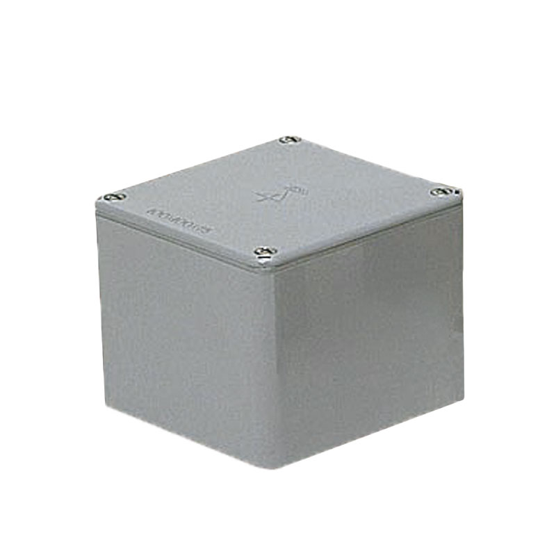 Diy, Supplies - 正方形防水プールボックス(平蓋・ノック無)250×250×250mm グレー (1個価格) 未来工業(MIRAI) PVP-2525A