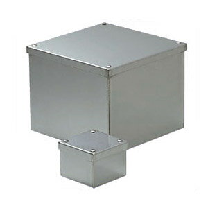 防水ステンレスプールボックス(カブセ蓋・アース端子付) 257×150mm (1個価格) 受注生産品 未来工業(MIRAI) SUP-2515BE