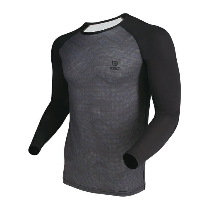 BTクールメッシュ ロングスリーブ クルーネックシャツ ジググレー M 取寄品 おたふく JW-606 ( otafuku..