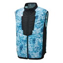 空調風神服 ベスト ブルー Lサイズ ※服地のみ 取寄品 サンエス KF92372 ( coolingwear UVカット 熱中症対策 作業着 夏 )