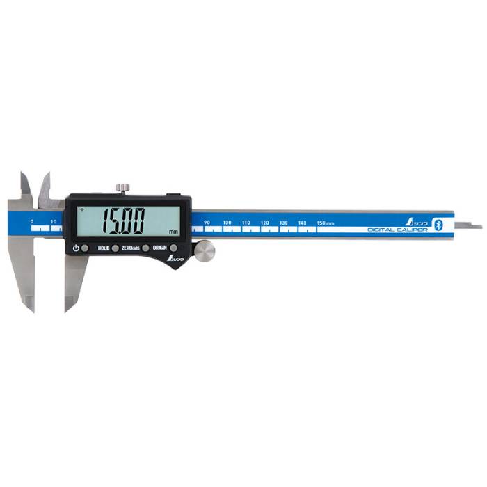 デジタルノギス 大文字2 データ転送機能付 150mm 取寄品 シンワ 19810 ( 計測 測る 数字 的確 )