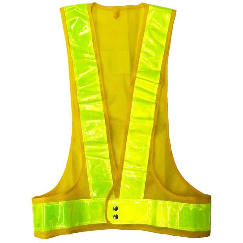 安全ベスト 反射材70mmタイプ 黄地/黄 キングサイズ 取寄品 ミズケイ 5917626 ( 安全 警備 保安 )