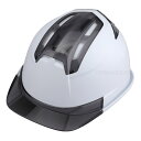 通期孔付き つや消しヘルメットVenti EM 白 ひさしスモーク 受注生産品 TOYO トーヨーセフティー 396FEM-S-WH ( 飛来 落下 墜落時 通...