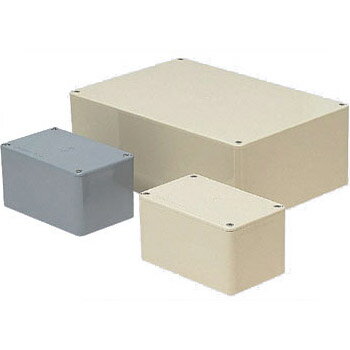 長方形プールボックス(ノック無)300×200×150mm グレー(1個価格) ※受注生産品 未来工業(MIRAI) PVP-302015