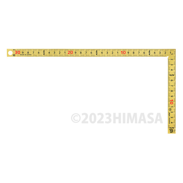 金鷲 金曲尺 30cm フラット3 快段目盛 取寄品 新潟精機 FLAT3-G30C ( 新潟SK PMSシリーズ 曲尺 ケガキ フラット 薄手 )