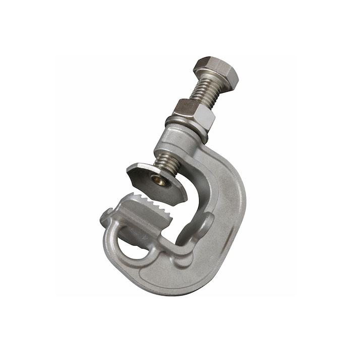 AKクランプ SH-I型 取寄品 浅野金属工業 AK16320 ( ステンレス クランプ 連結 接続金具 防球ネット 防..