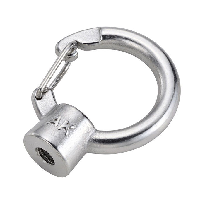 アイナット フック付 M6サイズ 取寄品 浅野金属工業 AK17041 ( ステンレス 連結金具 接続金具 防球ネッ..