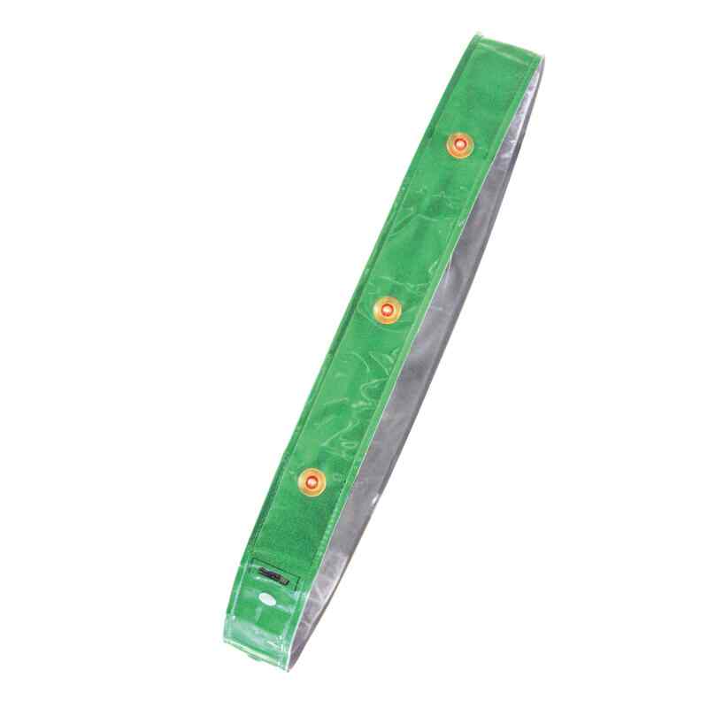 Rakuten - LEDたすき-G 緑 50mm×1400mm PVC 取寄品 日本緑十字社 238054 ( 調節可能 光る 安全 発光 電池式 切り替え可能 )