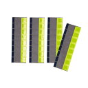 フルハーネス用反射帯 レモンイエロー ST582-Y 400×130mm 4枚1組 取寄品 日本緑十字社 241008 ( フルハーネス用反射帯 フルハーネス 反射帯 面ファスナータイプ カット可 長さ調節可 ST582-Y 241008 )