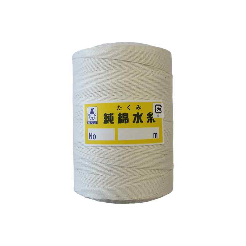 【特長】大量にご使用される方向けの純綿水糸の約500mのチーズ巻です。建築測量用、料理用、凧揚げ用ほか多用途に使われます。純綿糸だから滑りにくい！【仕様】太さ：約1.4mm【材質】綿100%【注意】※画像は「No.3(約0.7mm)約1000m」の物を使用しています。イメージのため実際の見た目・大きさは違いがございます。長さは概算の為、多少前後します※受注生産品のため、ご注文後のキャンセル、返品、交換は出来ません。※ご注文後、発送まで2～3営業日ほどかかります。受注後にメーカー在庫を確認いたします。万一、メーカーにて欠品や廃番の場合は商品をご用意できない場合がございます。その場合は、メールにてご連絡させて頂きますので、ご注文後、当店から届くメールを必ずご確認宜しくお願い致します。