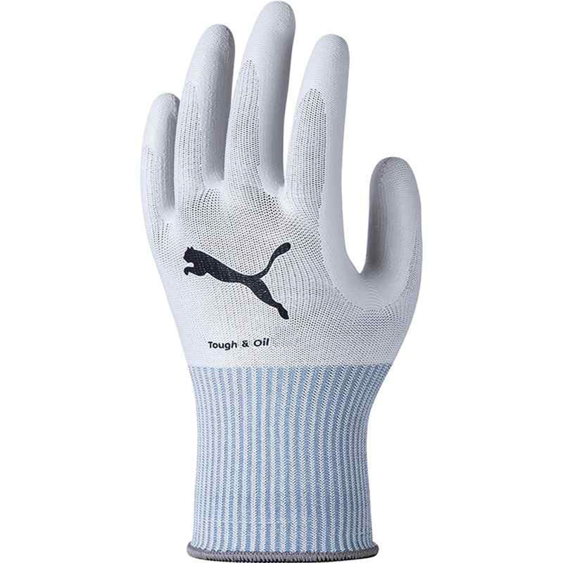 WORK GLOVES ニトリルゴムコーティング手袋 タフ&オイル Lサイズ ホワイト 10双価格 取寄品 PUMA(プーマ) PG-1520 ( 土木 建築 鉄筋 仮枠 重機運転 荷役 運転 農業 林業 日曜大工 ガーデニング 荷物 引越 野外キャンプ )