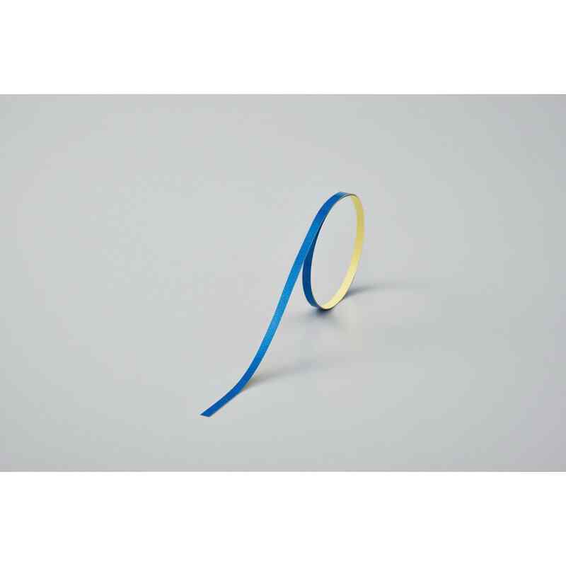 ヘルメット用ラインテープ(反射) 明ルイ青 HL-G(S小) 5mm幅×700mm 10本組 取寄品 日本緑十字社 235414 ( 多機能テープ 細い ヘルステ ラインテープ )