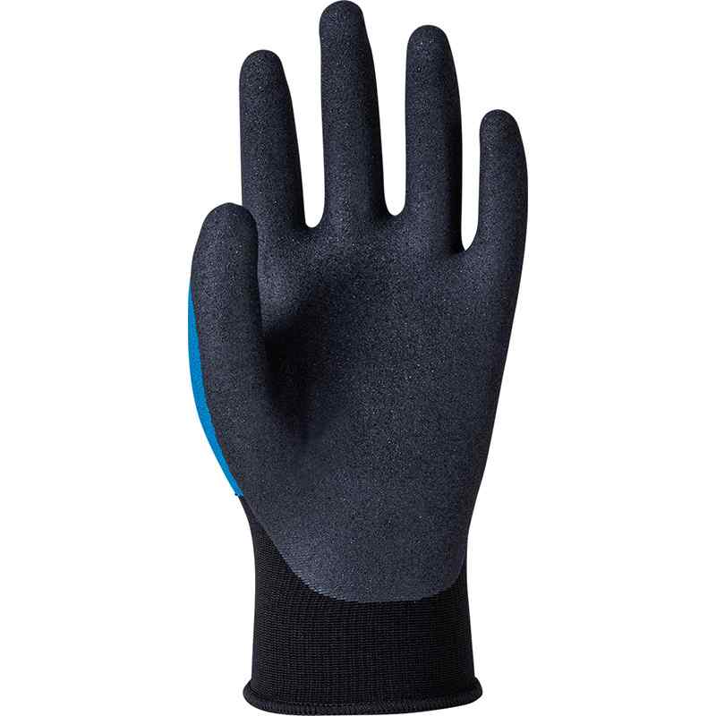 WORK GLOVES ニトリルゴムコーティング手袋 フレックスプラス Sサイズ ブルー 10双...