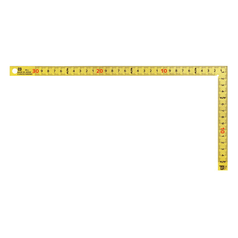 金鷲 金曲尺 30cm フラット3 併用目盛 (表30cm/裏1尺) 取寄品 新潟精機 FLAT3-G3010CS ( 新潟SK PMSシリーズ 日本製 業物 ...
