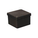 正方形防水プールボックス(カブセ蓋・ノック無)100×100×100mm チョコレート (1個価格) 未来工業(MIRAI) PVP-1010BT