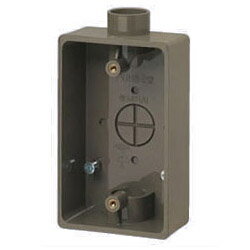 露出スイッチボックス チョコレート (1個価格) 未来工業(MIRAI) PVR16-2T