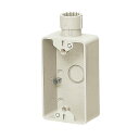 露出スイッチボックス(Gタイプ・1ヶ用・1方出)PF管16用 ミルキーホワイト (1個価格) 未来工業(MIRAI) SW1-16FGM