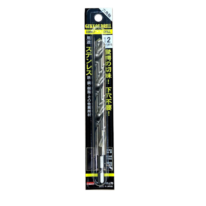 乐天商城 - 月光ドリル ステンレス用 六角軸(ブリスターパック) 12.0mm取寄品 BICTOOL(ビックツール) 6GK12.0 ( Gekkou ステンレス 鉄 鋼 樹脂 難削材 )