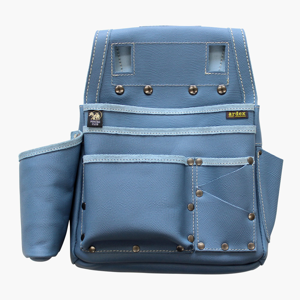 【WEB限定 ふくろ倶楽部 PREMIUM ARDEXモデル】 朱雀 五型釘袋 すみつぼホルダー付 リザード(ライトブ..