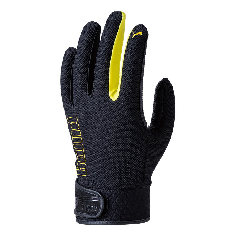 WORK GLOVES Craft Master 合成皮革手袋 ブラック×イエロー Mサイズ 5双価格 取寄品 PUMA(プーマ) CM-6101 ( ( 土木 建築 鉄筋 仮枠 重機運転 荷役 運転 農業 林業 日曜大工 ガーデニング 荷物 引越 野外キャンプ ) )