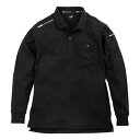 作業ウェア PUMA 長袖ポロシャツ ブラック Mサイズ 取寄品 PUMA WORKWEAR(プーマワークウェア PW-4024A ( 作業着 ストレッチ 吸汗速乾 UVカット )|詳細画像