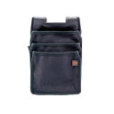 3段式帆布腰袋 Next 内ポケット無 黒 取寄品 鳶壱 NXT-3BK(4)