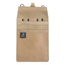 【WEB限定 ふくろ倶楽部 PREMIUM】 オイルヌメ ~KOBUKURO(こぶくろ)平型~ベージュ ふくろ倶楽部 POS-51C