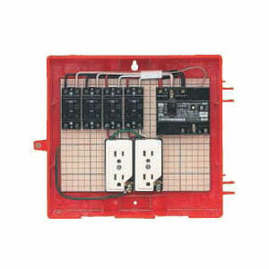 楽天大工道具・金物の専門通販アルデ屋外電力用仮設ボックス（赤色）感度電流30mA RB-12AO （1個価格） 未来工業（MIRAI） RB-12AO