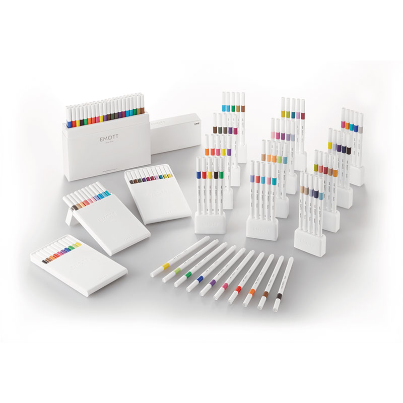 水性サインペン EMOTT(エモット) ライトオレンジ【10本セット】 取寄品 三菱鉛筆 PEMSY.54