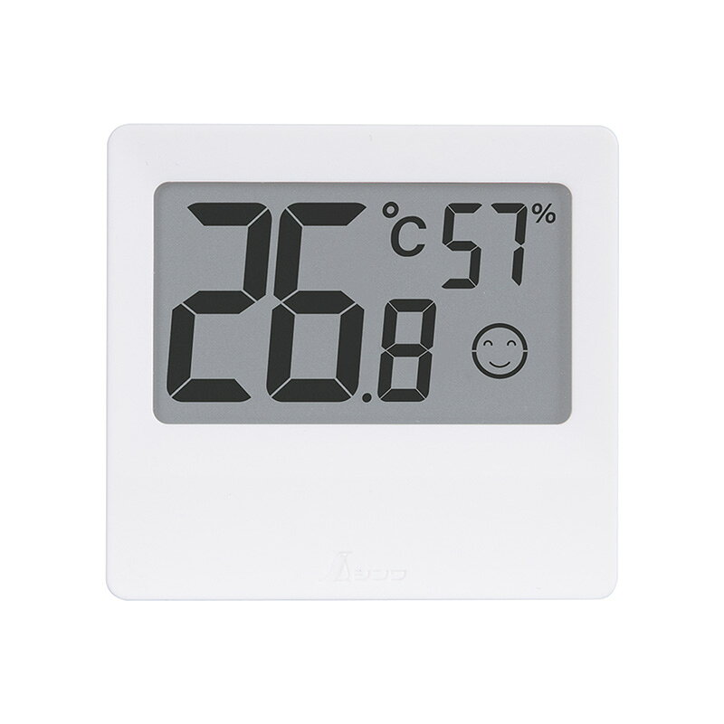 デジタル温湿度計 C スモール ホワイト 取寄品 シンワ 73376