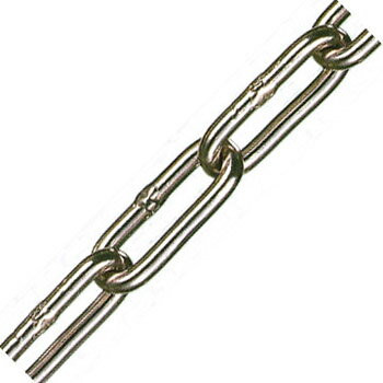 アルミカラーチェーン(ピンク)線径6×内長36×内巾10mm 1m価格 水本機械 AL-6CP