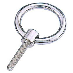 ステンレス金具 つば付リングボルト(ブネジ/インチネジ)20個価格 水本機械 LBT-6W13