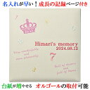 アルバム 名入れ ベビー 名入れアルバム 名前入りアルバム フォトアルバム 出産祝い 刺繍で赤ちゃんの名前入り 台紙が増やせる オルゴール付きも可 【310-0...