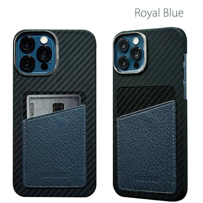 【あす楽対応】国内正規代理店 monCarbone モンカーボン HOVERSKIN ホバースキン iPhone12/12Pro専用ケース DuPont社ケブラー使用 ナッパレザー 背面カードケース アルミリング カメラレンズ保護 薄い 軽い ワイヤレス充電可能　おしゃれ かっこいい