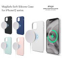 elago MagSafe対応 SILICONE CASE for iPhone12mini ケース 手触りのよいシリコン 指紋防止 3層構造 くすみ カラフル かわいい ニュアンスカラー まぐせーふ マグセイフ エラゴ ミニ