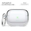 elago AirPods Pro2（第2世代）用 APP2　TPU クリア ケース カバー AirPodsPro2 カラビナ付き 耐衝撃 保護 傷防止 ソフトカバー ワイヤレス充電対応 エラゴ かわいい ソフト くすみ おしゃれ 韓国 えあぽっずぷろ2 gen2 ニュアンスカラー 第二世代 最新 2nd