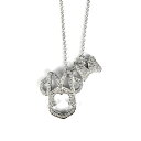 【中古】\月末セール!11%OFF+P還元日!/スワロフスキー SWAROVSKI ディズニーコラボ ネックレス ミニー ラインストーン シルバー
