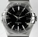 【中古】\26、27日は超お買い得!7月アフターセール7%OFF/高級腕時計 メンズ オメガ OMEGA コンステレーション 123.10.35.60.01.001 クォーツ デイト表示 黒 電池交換